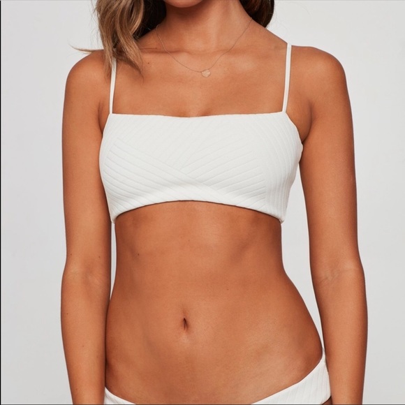 Lspace Ribbed Bikini Top. - Picture 2 of 6